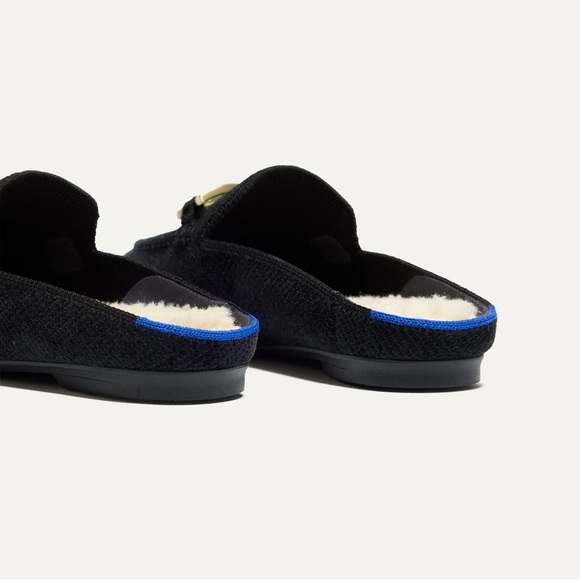 Rothy’s The ReVelvet™ Cozy Bit Loafer Mule in ReVelvet™ Black size 10.5 new!! - Picture 6 of 12